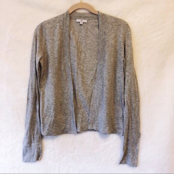 GAP Sweaters - GAP Light Grey Long Sleeve Knit Cardigan